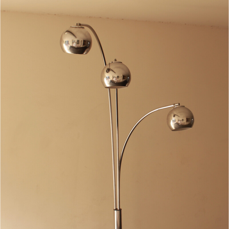 Vintage floor lamp with 3 adjustable arms - 1960s