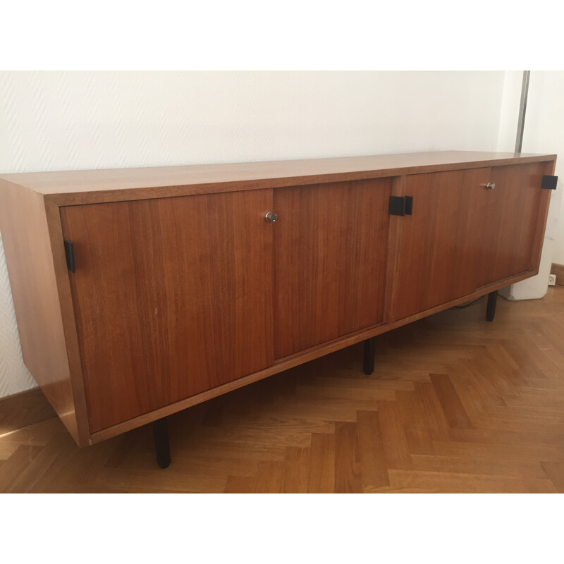 Sideboard in walnut, Florence KNOLL - 1970s