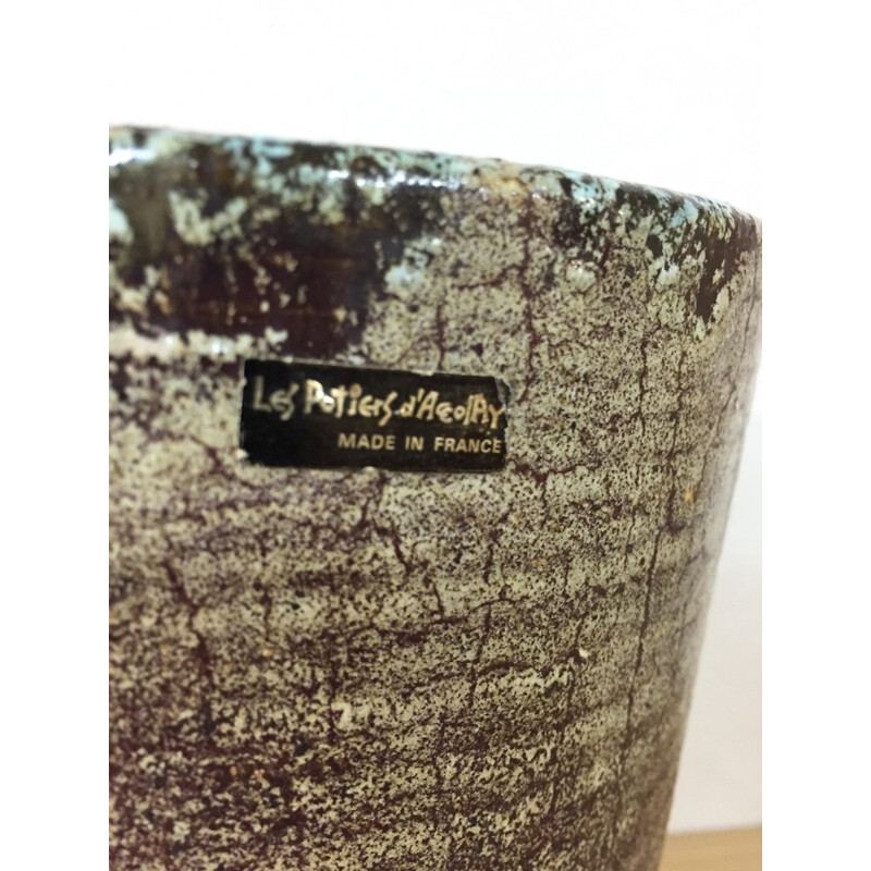 Vase vintage en céramique d'Accolay - 1960