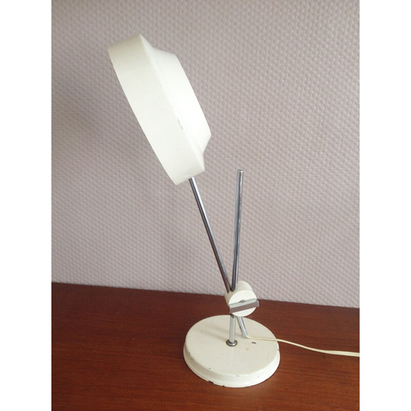 Vintage Scandinavian White Desk Lamp - 1970s