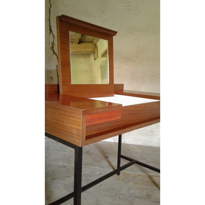 Vintage dressing table in wood - 1950s