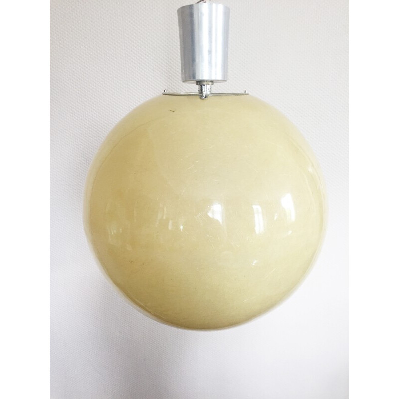 Fiberglass XXL hanging lamp - 1970s