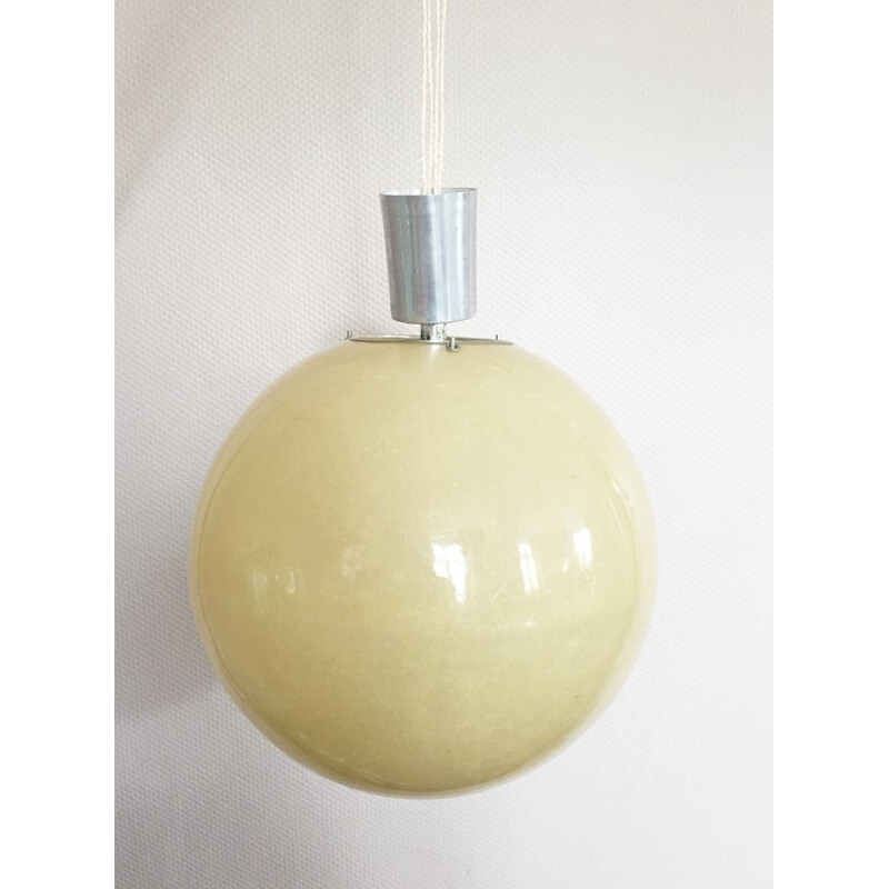 Fiberglass XXL hanging lamp - 1970s