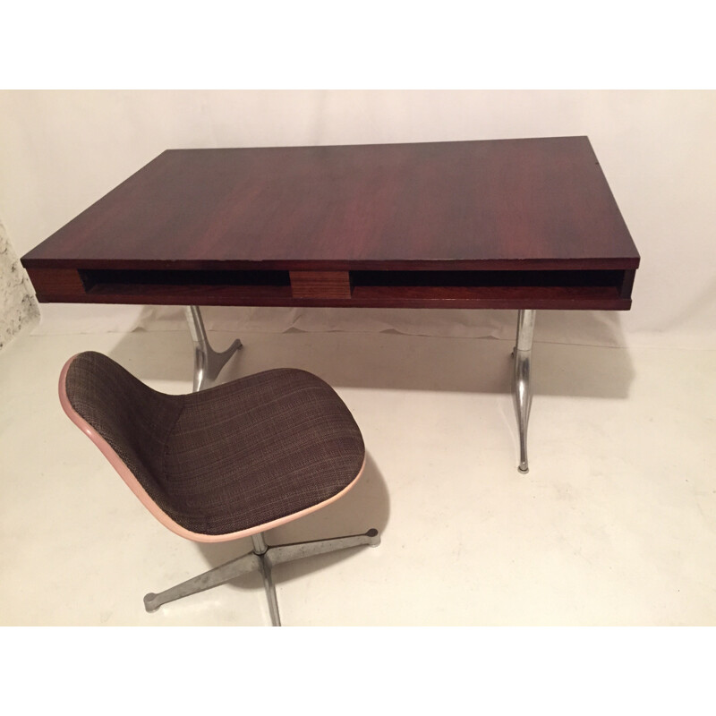 Desk in rosewodd, George NELSON - 1970s