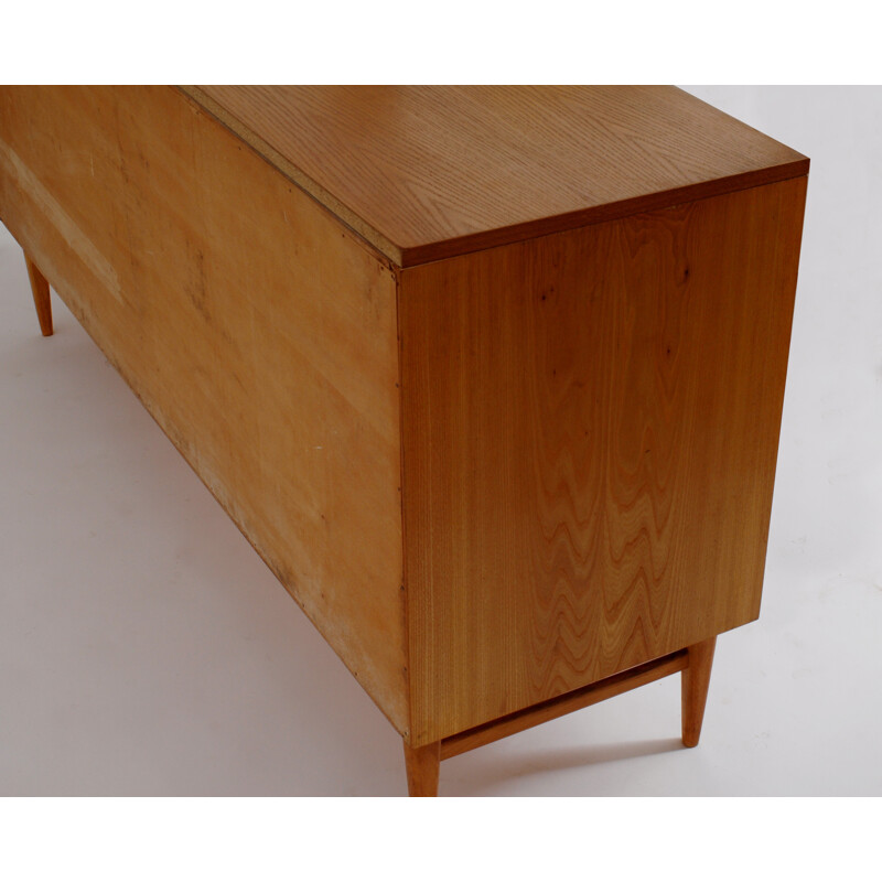 Vintage sideboard in wood with sliding doors - 1960s