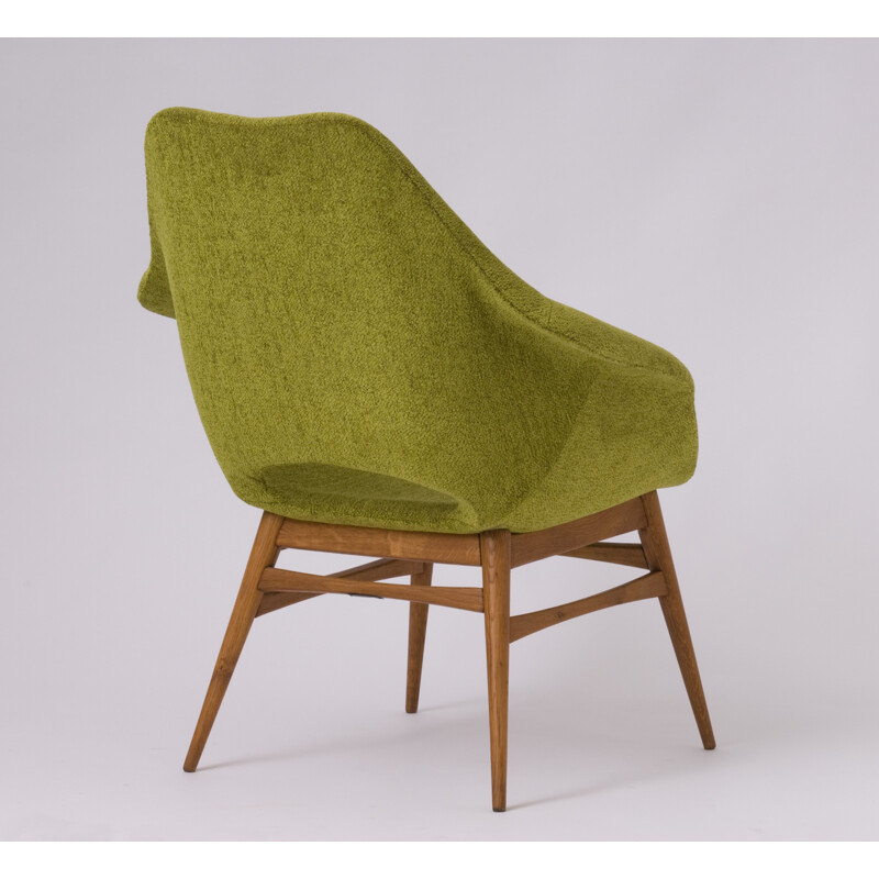 Vintage green armchair by Miroslav Navratil - 1960s