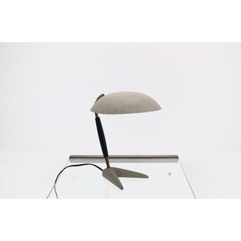 Mid-Century Crow Foot Table Lamp in Metal and Brass - 1950s