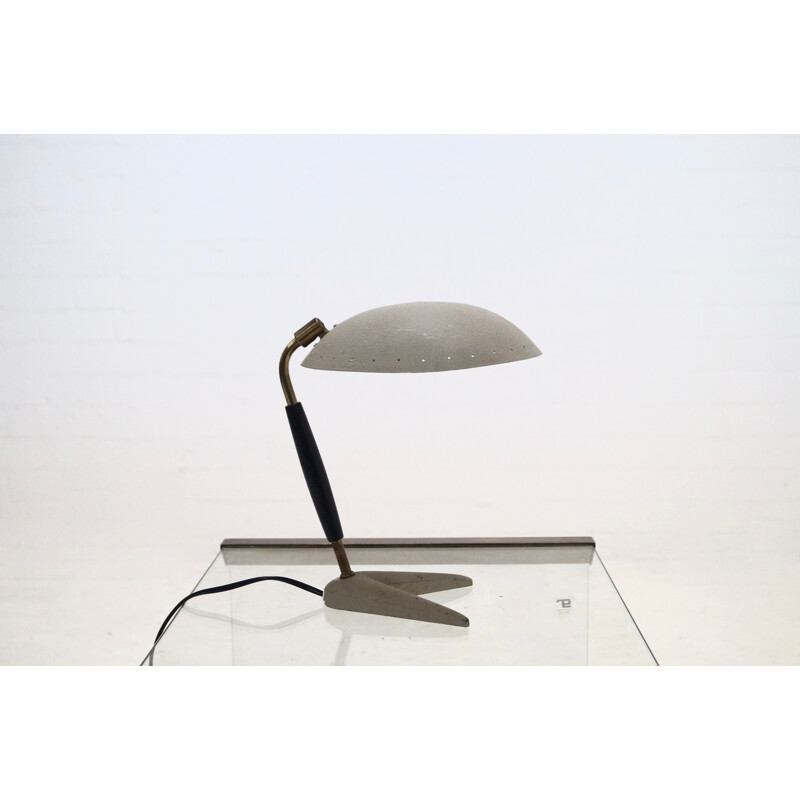 Mid-Century Crow Foot Table Lamp in Metal and Brass - 1950s