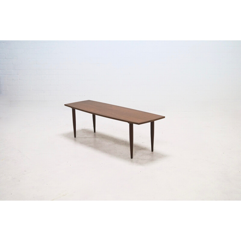 Grande table basse en teck vintage danoise - 1960