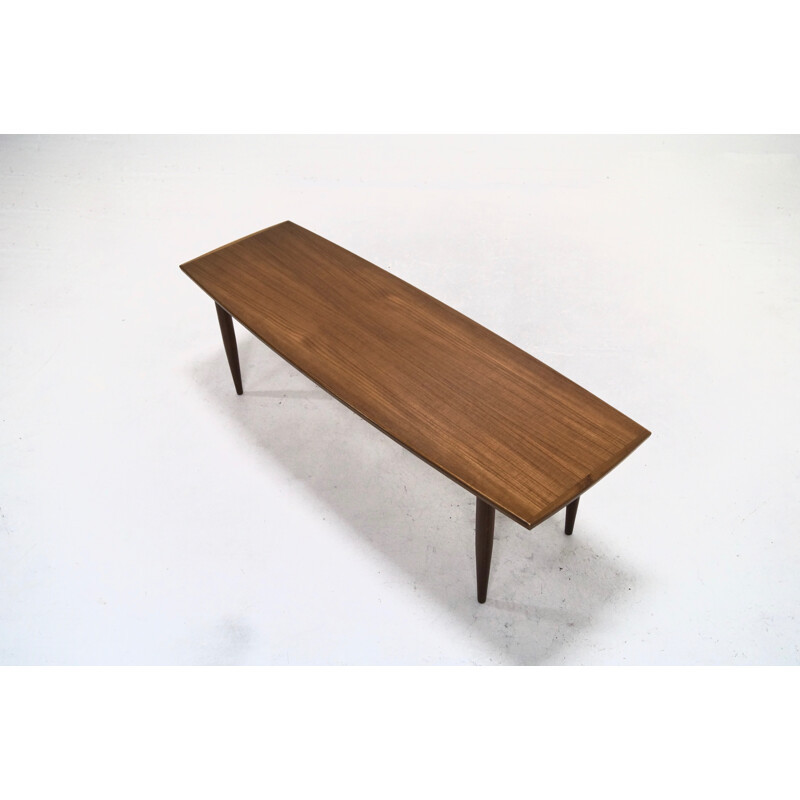 Grande table basse en teck vintage danoise - 1960