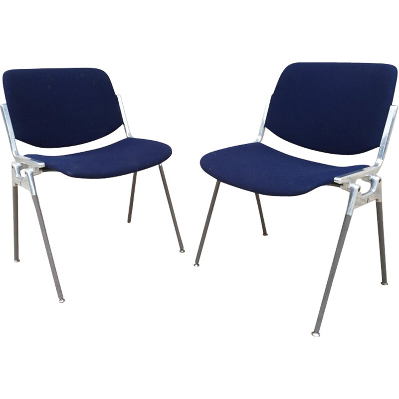 Set of 2 chairs by Giancarlo Piretti for Castelli - 1970s