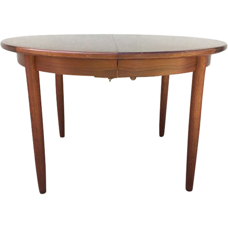 Vintage round Scandinavian dining table - 1960s