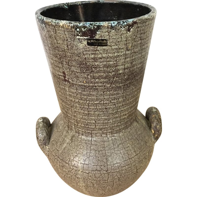 Vintage vase in ceramic by Accolay - 1960s