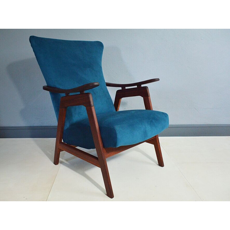 teak vintage armchair - 1950s