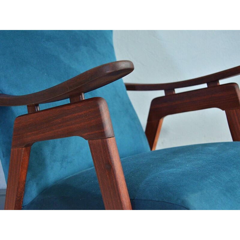 teak vintage armchair - 1950s