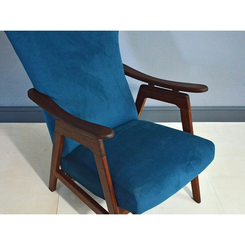 teak vintage armchair - 1950s