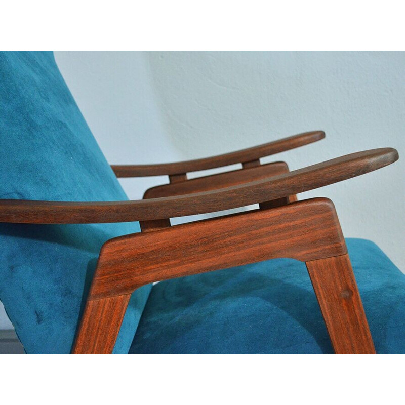 teak vintage armchair - 1950s