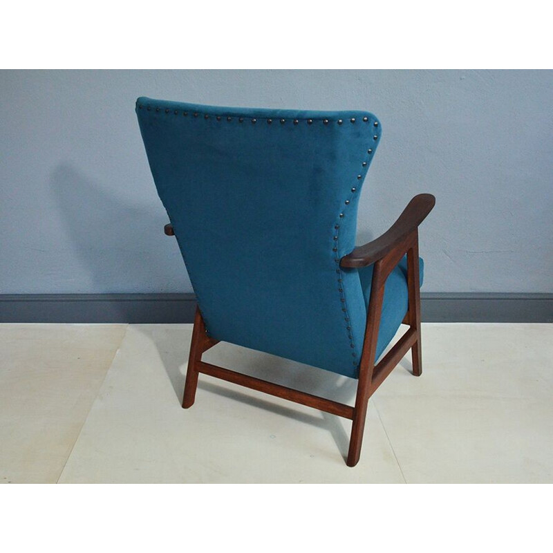 teak vintage armchair - 1950s