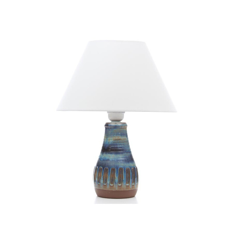 Scandinavian ceramic table lamp vintage - 1960s