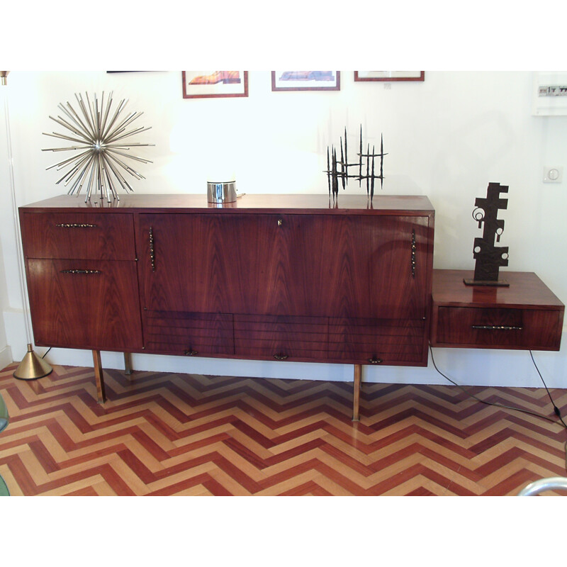 Modernistic rosewood sideboard - 1950s