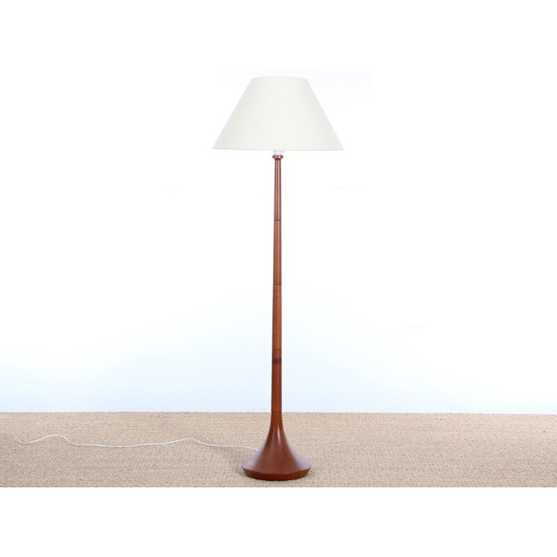 Vintage Scandinavian Teak Floor Lamp - 1970s