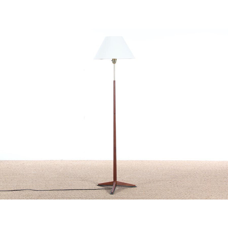 Vintage Scandinavian teak floor lamp - 1960s