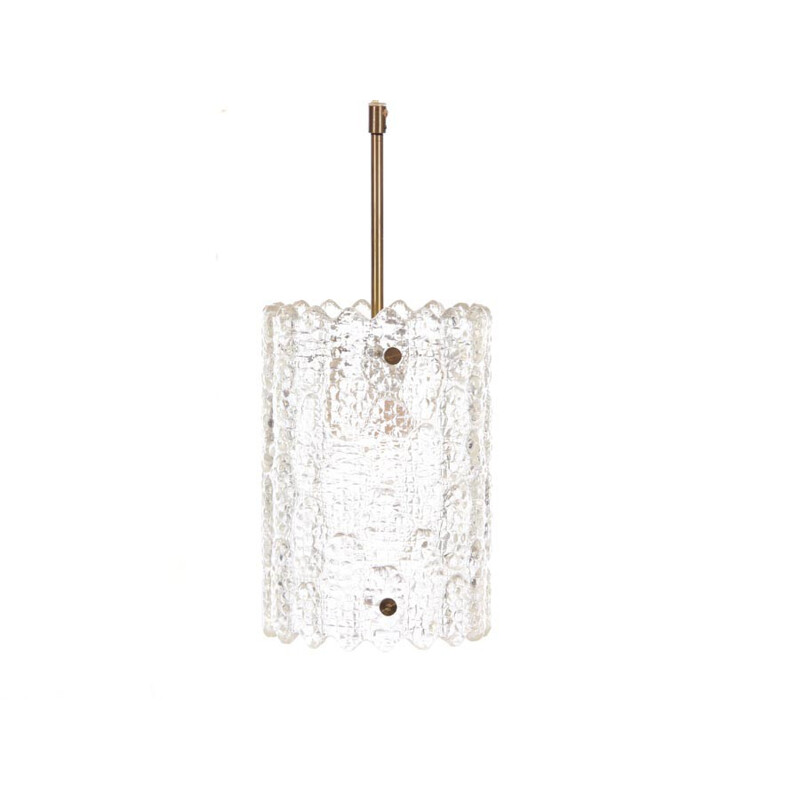 Crystal and Brass hanging lamp by Carl Fagerlund for Orrefors - 1690s