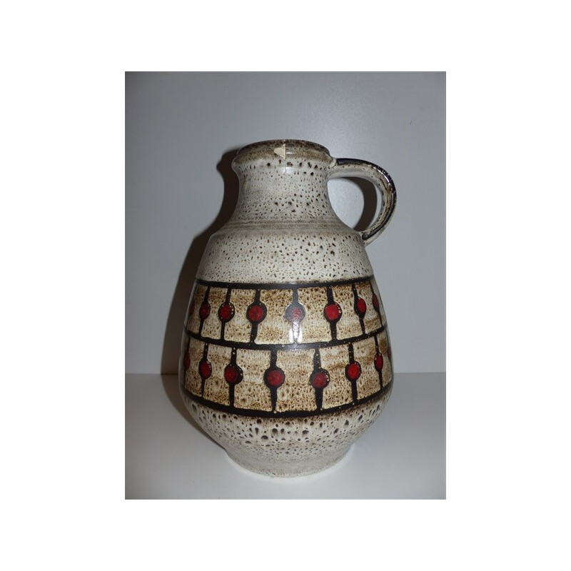 Vaso vintage in lava grassa per Jasba Keramik - 1960
