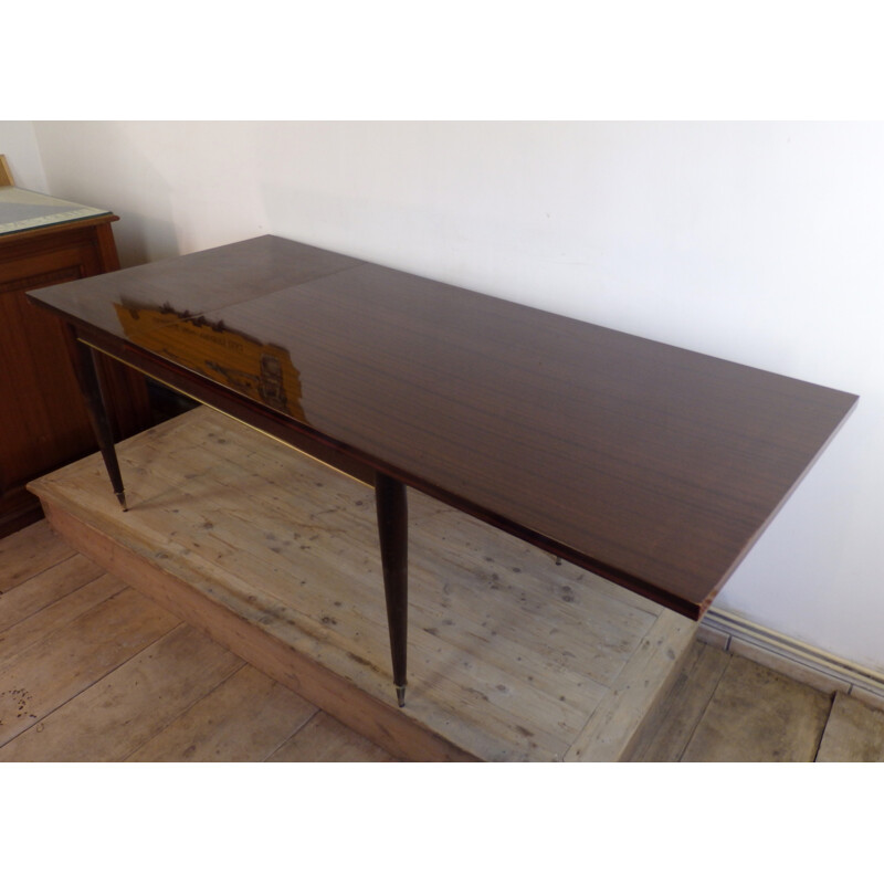 Table vintage scandinave en bois - 1970