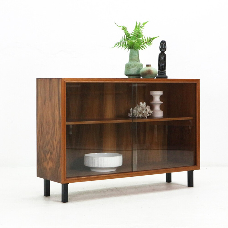 Small vintage walnut cabinet produced by DWM - 1960s