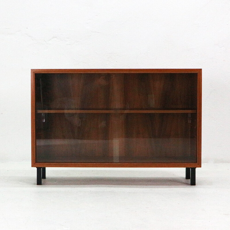 Small vintage walnut cabinet produced by DWM - 1960s