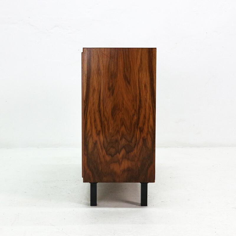 Small vintage walnut cabinet produced by DWM - 1960s