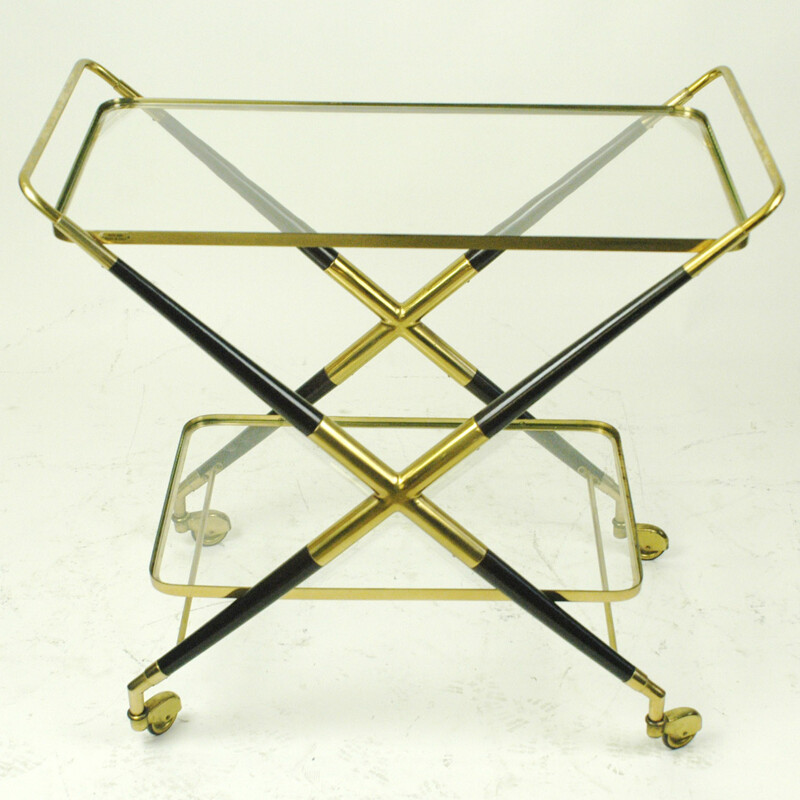 Italian Vintage Brass Trolley - 1950s