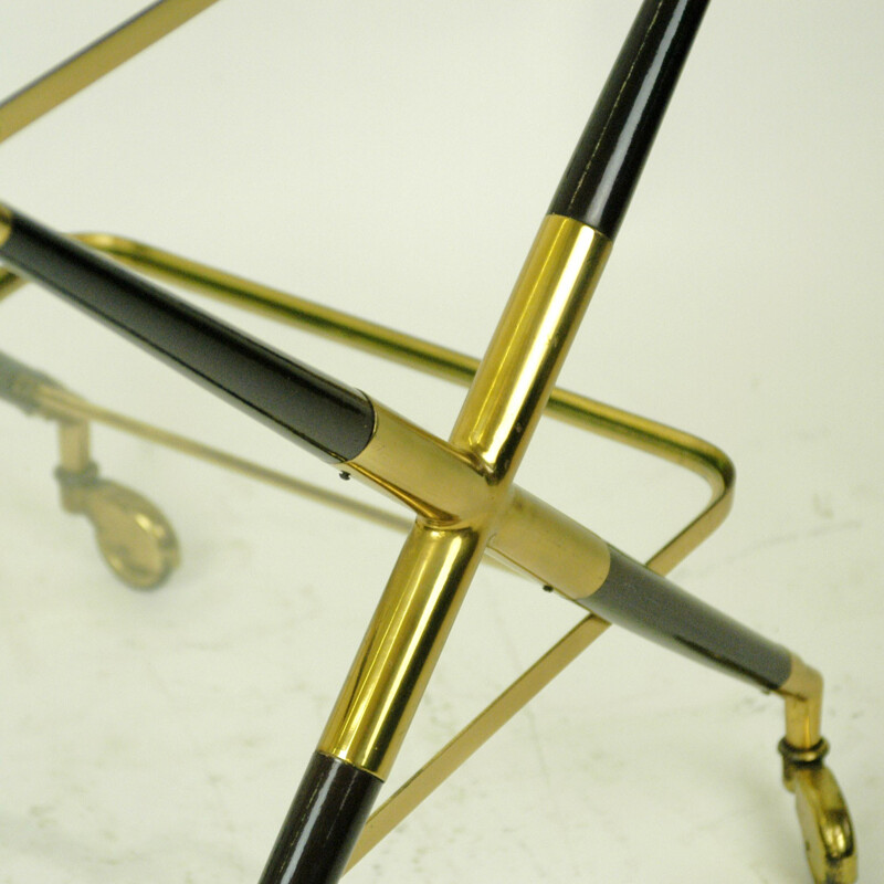 Italian Vintage Brass Trolley - 1950s