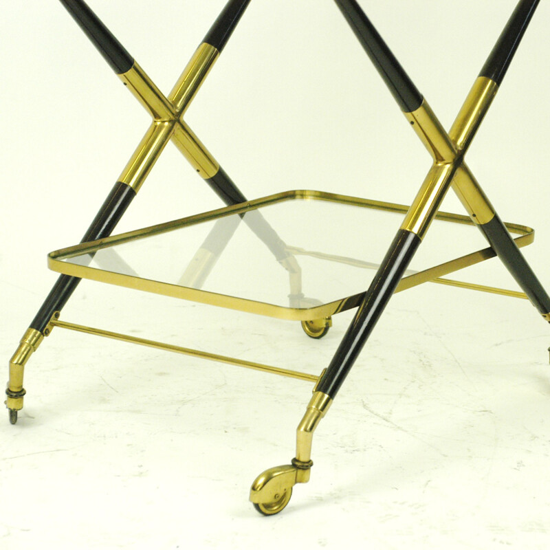 Italian Vintage Brass Trolley - 1950s