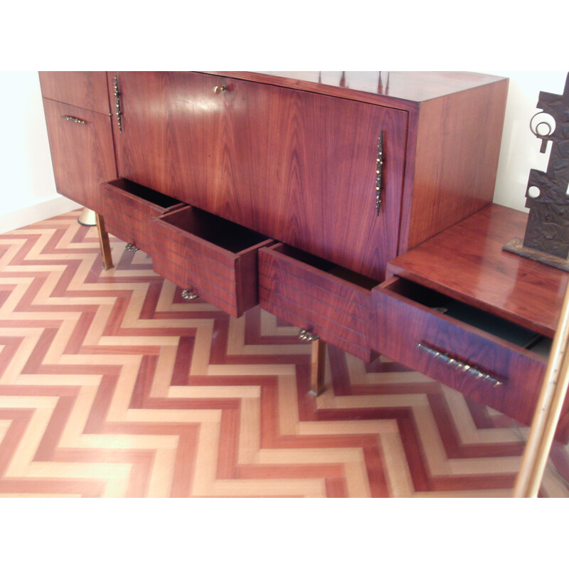 Modernistic rosewood sideboard - 1950s