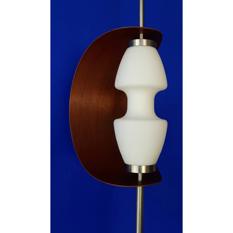 Vintage floor lamp in wood by Goffredo Reggiani - 1960s