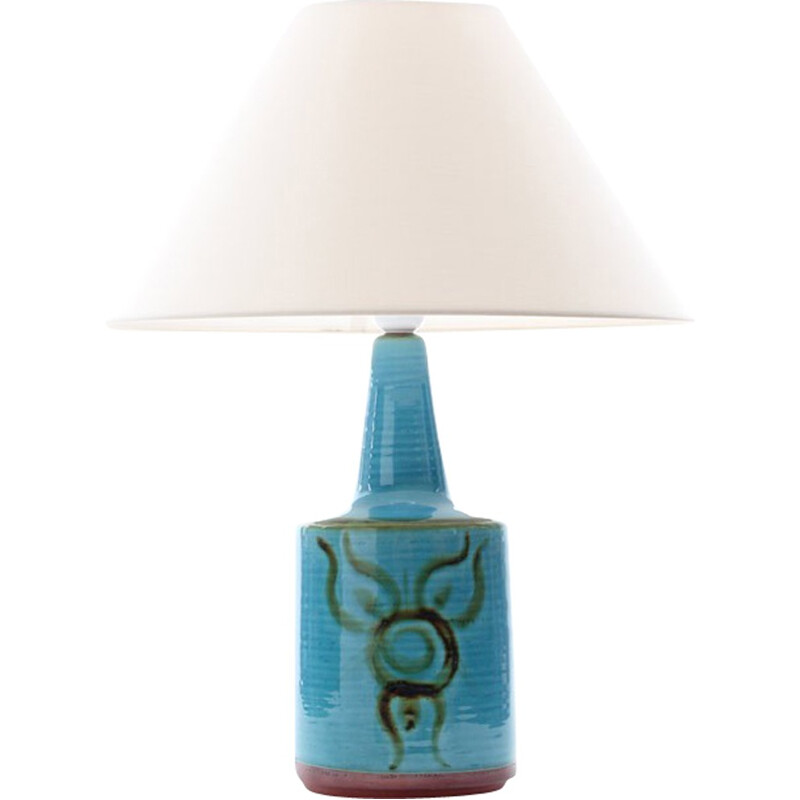 Lampe vintage scandinave en céramique - 1970