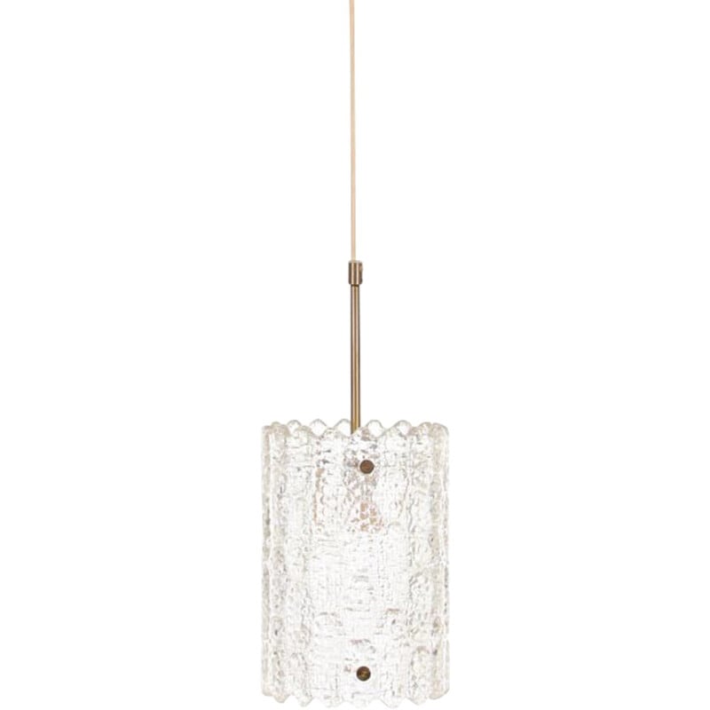 Crystal and Brass hanging lamp by Carl Fagerlund for Orrefors - 1690s