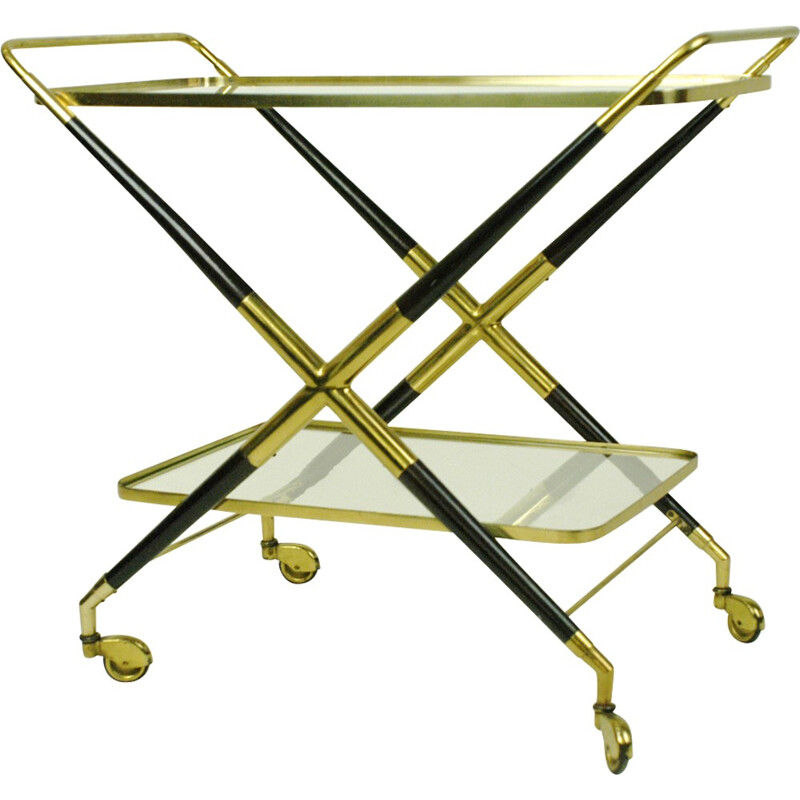 Italian Vintage Brass Trolley - 1950s