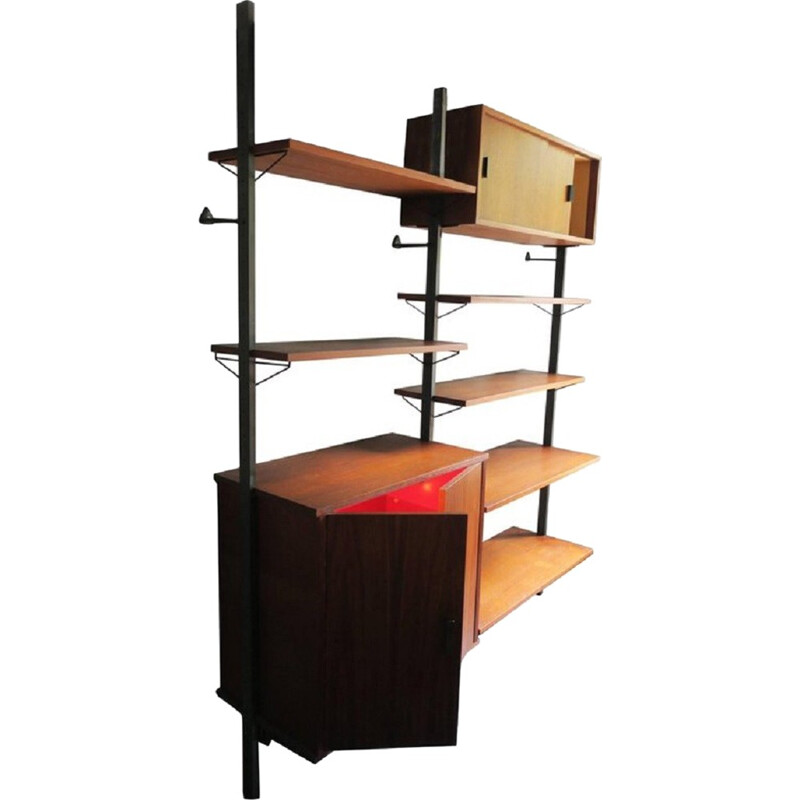 Vintage wall shelving system by Olof Pira - 1960s