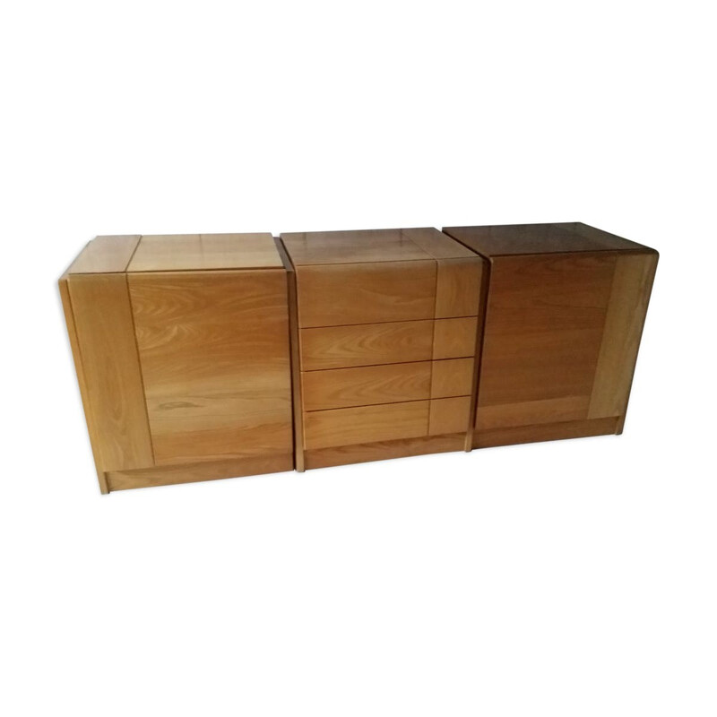 Set of 3 chests of drawers for Regain France - 1980se modulable Regain - 1980  