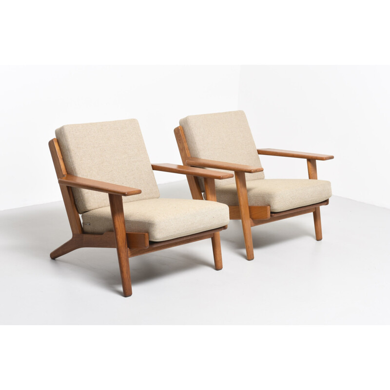 Pair of armchairs, model GE290 byHans J. Wegner - 1950s