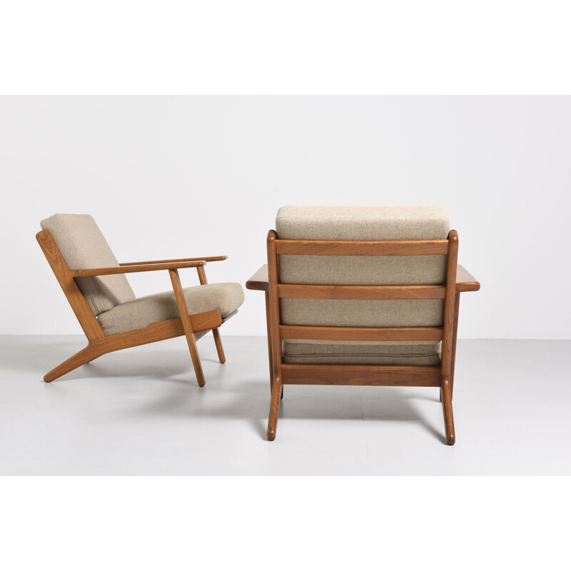 Pair of armchairs, model GE290 byHans J. Wegner - 1950s