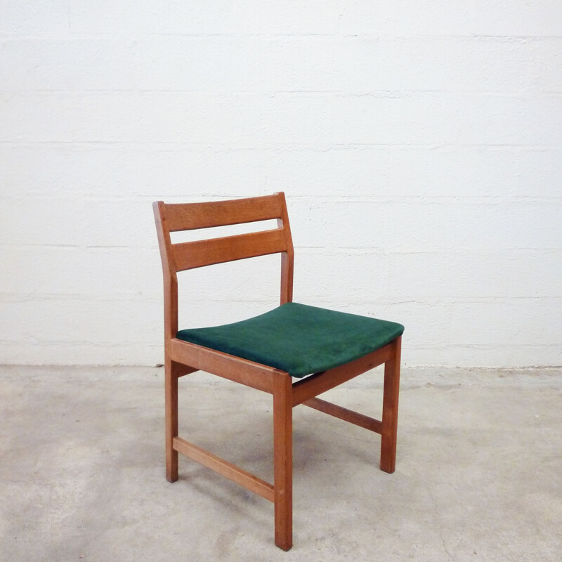 Set of 4 Danish teak table chairs - 1960s