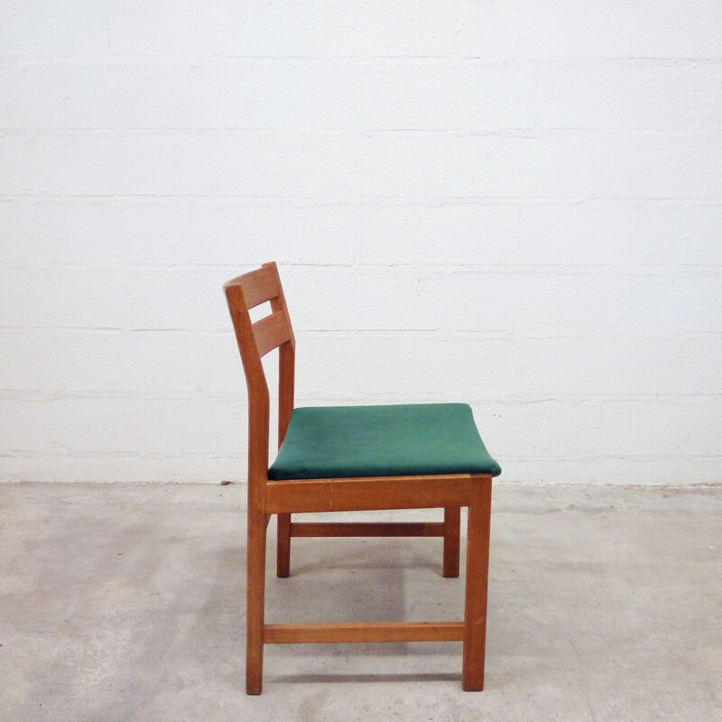 Set of 4 Danish teak table chairs - 1960s