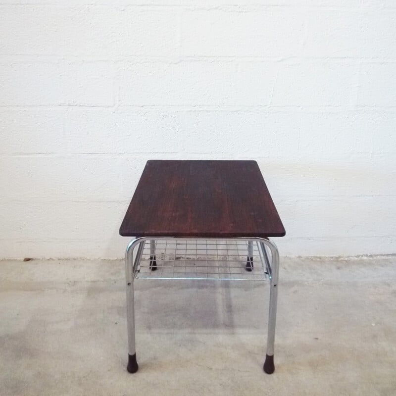 Side table with magazine holder - 1990