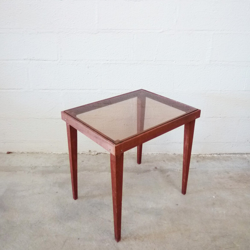 Side table with tapered legs - 1960s