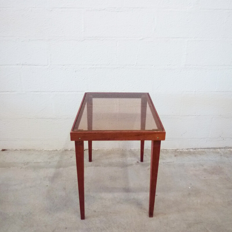 Side table with tapered legs - 1960s