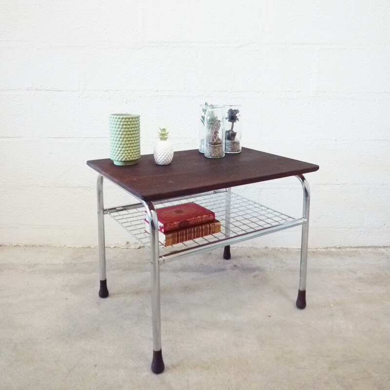 Side table with magazine holder - 1990